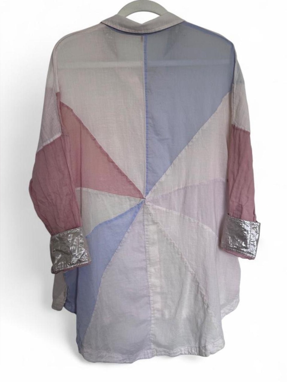 Free people multicolored lightweight button down